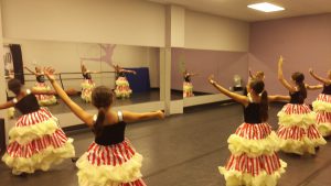 Rehearsing the opening number, Hooray For Hollywood, for our 2017 recital